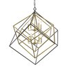 Z-Lite Euclid 10 Light Chandelier, Olde Brass + Bronze 457-10OBR-BRZ